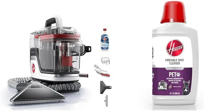 Hoover CleanSlate Plus Spot Cleaner – Portable Carpet & Upholstery Extractor with Strong Suction