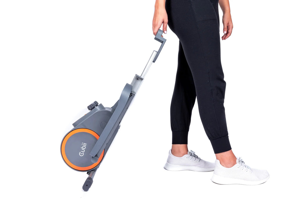 Cubii Go, Seated Elliptical Trainer with Wheels and Handle, 8 Adjustable Magnetic Resistance Levels