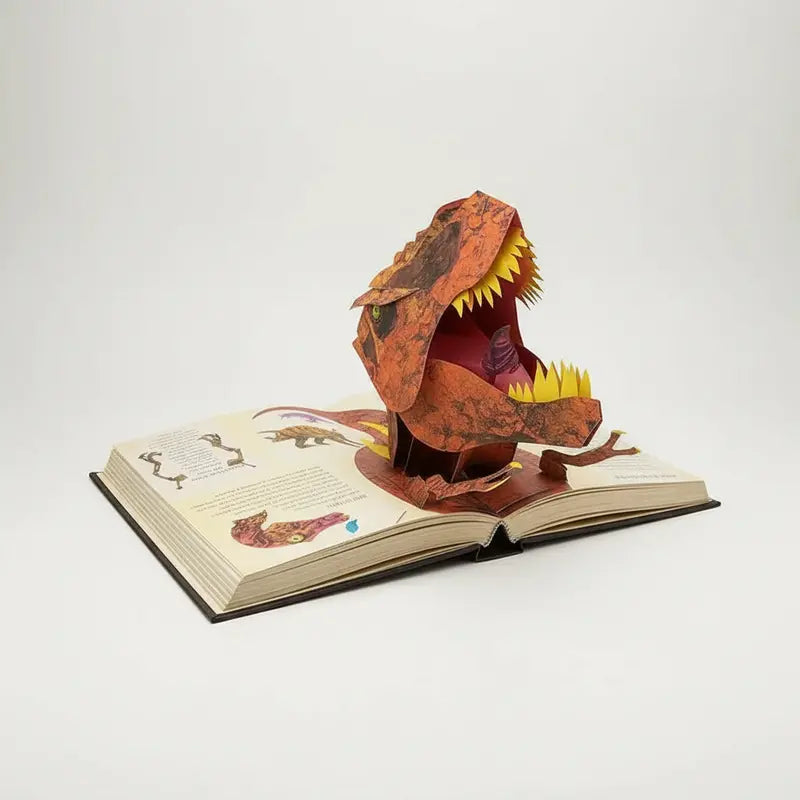 Jurassic Pop-Up: 3D Illustrated Dinosaur Book – Interactive Fold-Out Prehistoric Scene Collection