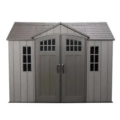 Lifetime 10 ft x 8 ft Reinforced Outdoor Storage Shed – Dual-Wall Polyethylene Construction