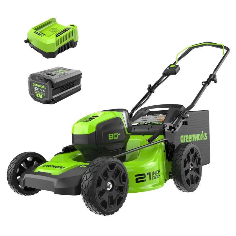Greenworks 80V Cordless Brushless 21-Inch Lawn Mower – Zero Emissions, High Torque Performance