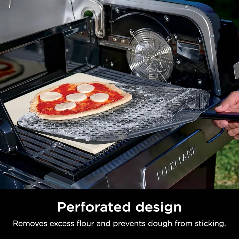 Ninja PG301 FlexFlame Grill & Smoker – 5-in-1 Electric/Propane BBQ System with Digital Controls, Griddle, Pizza Maker & Stainless Finish