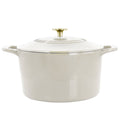 Martha Stewart 7 Quart Enameled Cast Iron Dutch Oven - Linen
