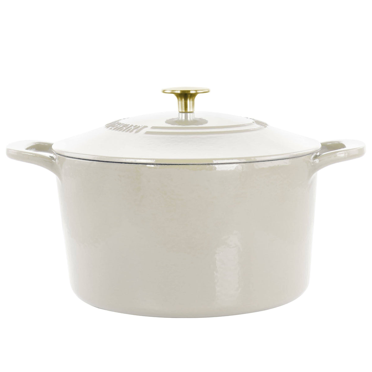 Martha Stewart 7 Quart Enameled Cast Iron Dutch Oven - Linen