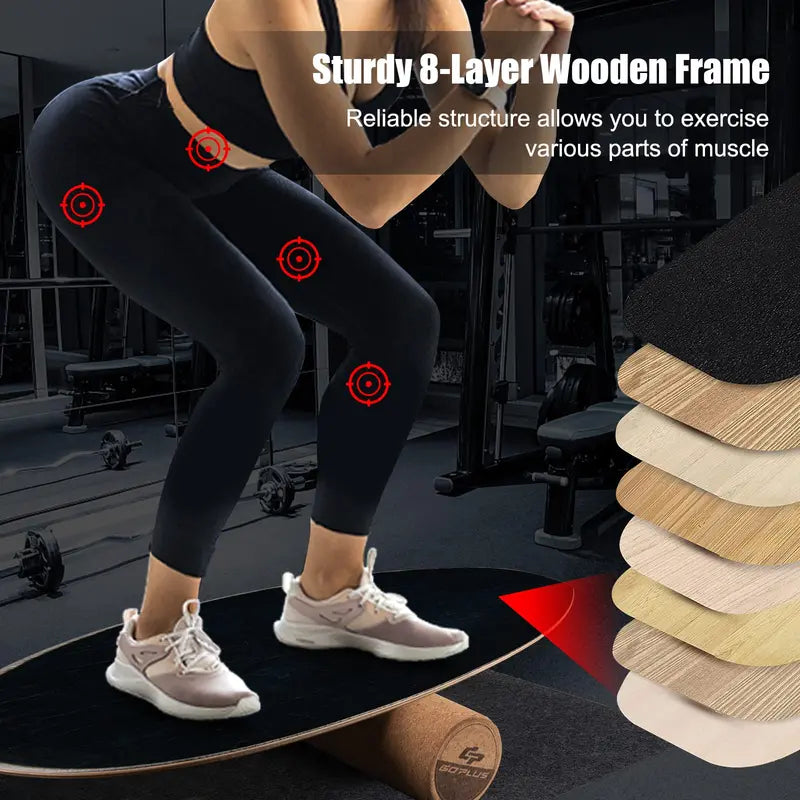 High-Capacity Balance Board – 500 LB Trainer for Core Stability, Coordination, and Skateboard Skills