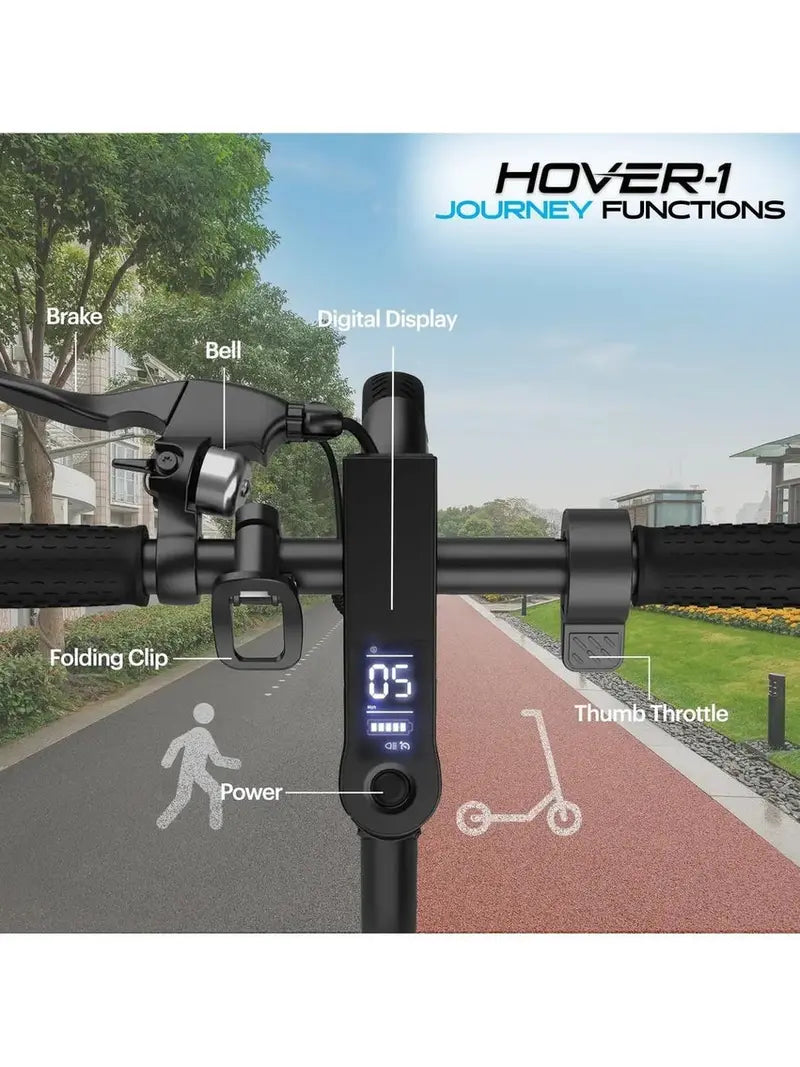 Hover-1 Journey Electric Scooter – 14 MPH Top Speed, 16-Mile Range, LCD Display, Safety Certified