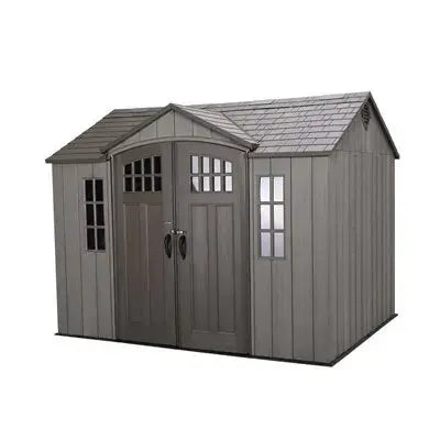Lifetime 10 ft x 8 ft Reinforced Outdoor Storage Shed – Dual-Wall Polyethylene Construction
