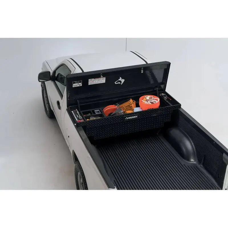 Husky Matte Black Aluminum Truck Box – Low-Profile 61.86″ Mid-Size Vehicle Storage Solution