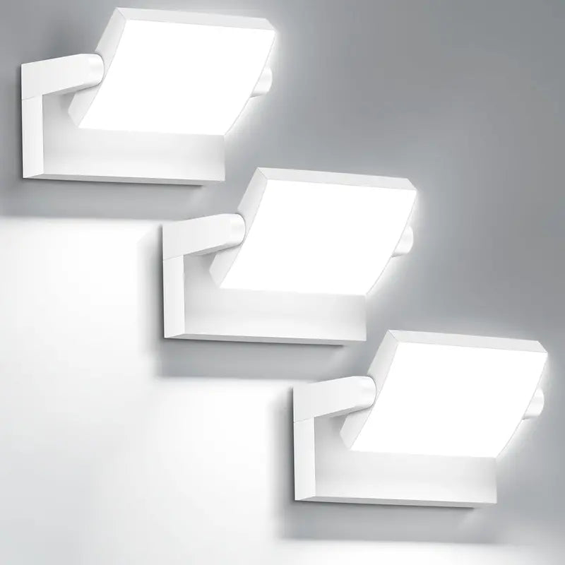 Weatherproof Outdoor Wall Light – 40W Modern Adjustable Exterior Fixture, 6000K Cool White