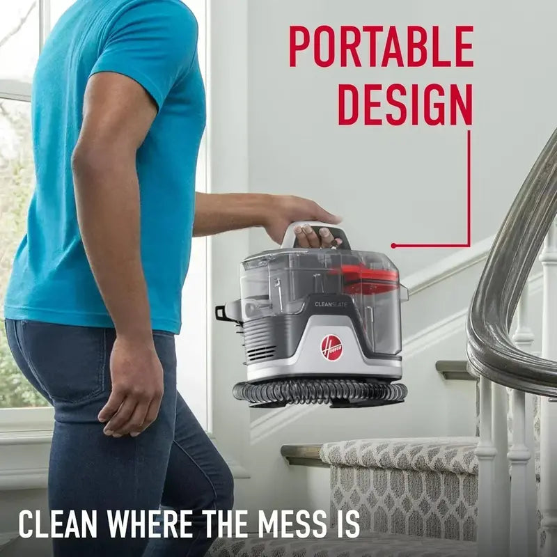 Hoover CleanSlate Plus Spot Cleaner – Portable Carpet & Upholstery Extractor with Strong Suction