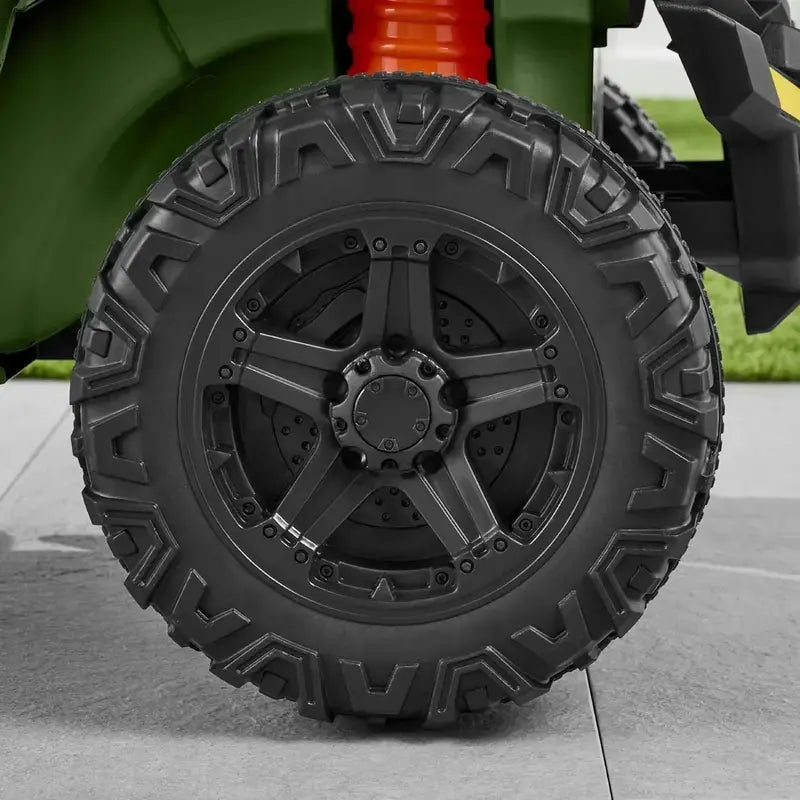 Kids' Black Electric UTV Ride-On Vehicle with Realistic Design and Safe Speed Control