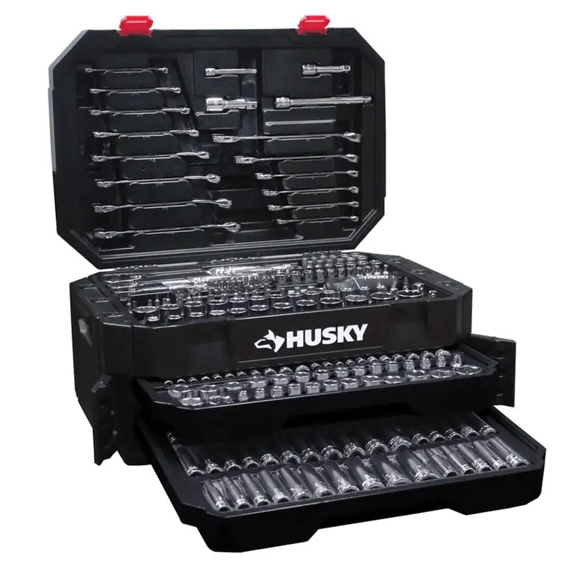 Husky 290-Piece Mechanics Tool Set – Professional-Grade Socket, Wrench & Bit Collection (H290MTS, 2025 Release)