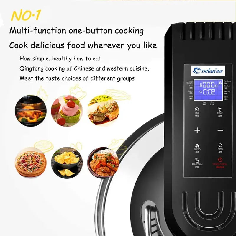 L.HPT Halogen Air Fryer Oven – Compact Countertop Convection Cooker