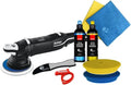 Variable-Speed Orbital Buffer Polisher for Auto Detailing – Dual-Action Car Cleaning Tool with Foam & Brush Attachments
