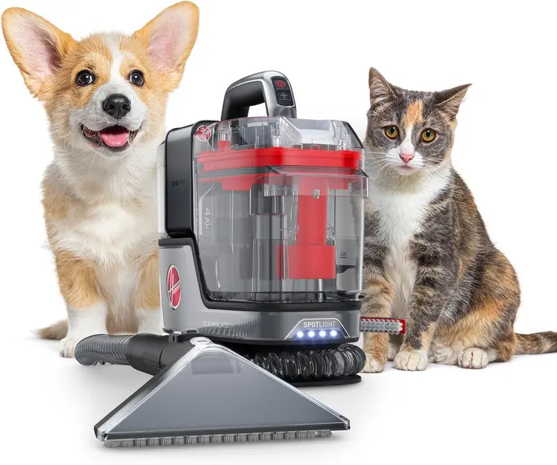 Hoover CleanSlate Plus Spot Cleaner – Portable Carpet & Upholstery Extractor with Strong Suction