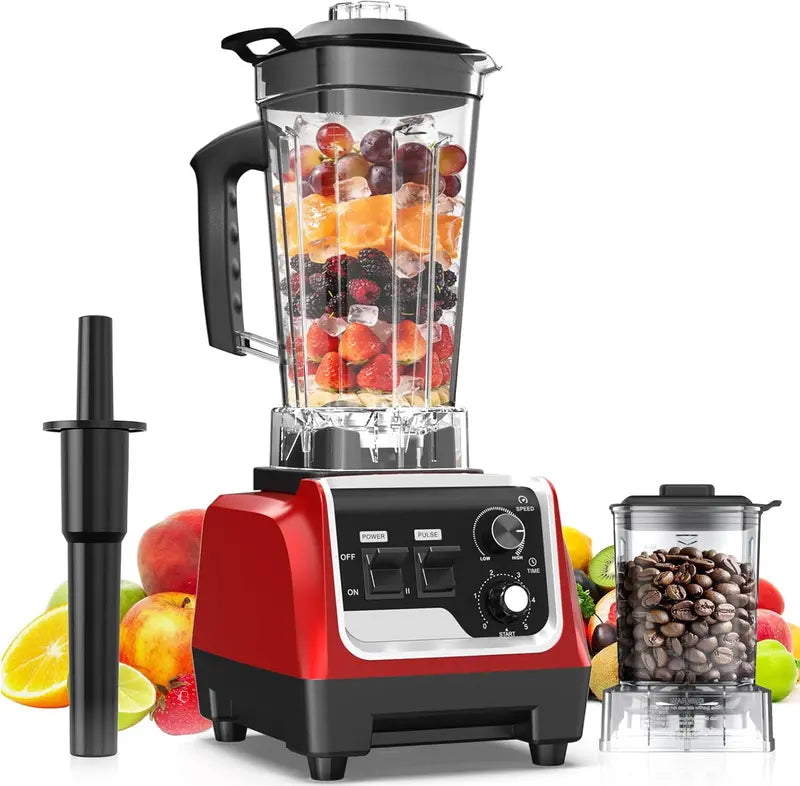 High-Performance 1800W Countertop Blender – 70 oz Jug + 20 oz Grinder, 28,000 RPM for Ice, Smoothies & Purees
