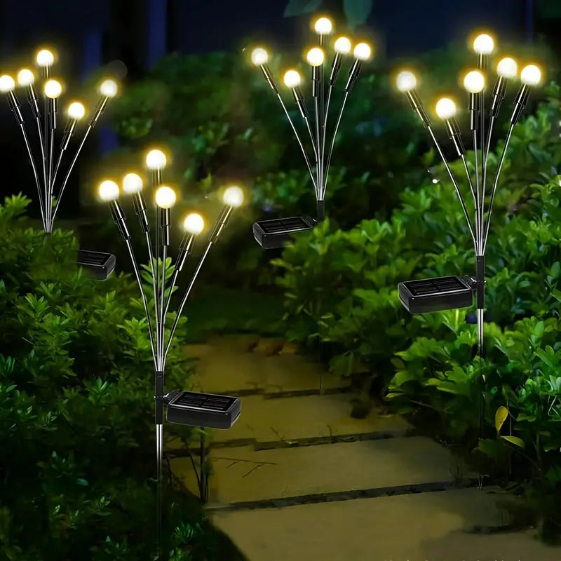 GlowWave Solar-Powered Swinging Garden Lights – Motion-Activated, Stake-Mounted Outdoor Ambience
