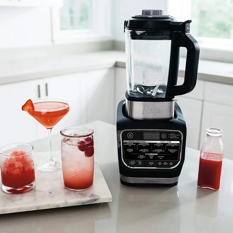 Ninja HB152 Cold & Hot Blender – 1400 Peak Watts, 64oz Nonstick Glass Pitcher