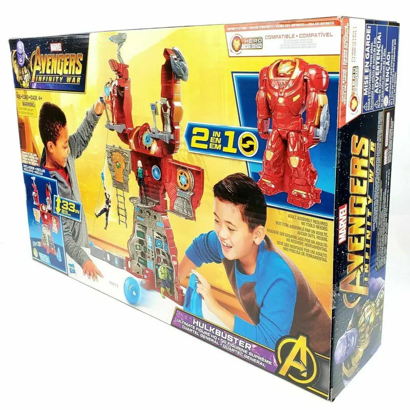 Hasbro Marvel Avengers Hulkbuster Ultimate Action Figure Playset – Includes Tower Base & Roto-Blade Launcher