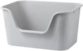 Extra Large 25.27″x17.83″x13.11″ Anti-Splashing Multi-Cat Litter Box – Grey, Tool-Free Assembly