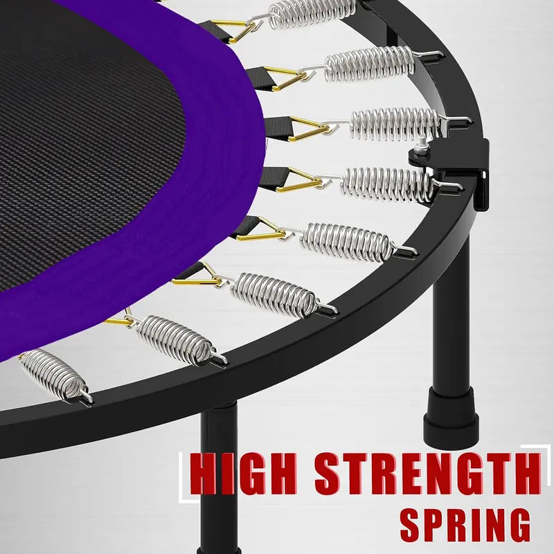 Kanchimi Foldable Mini Rebounder Trampoline – 40″ or 48″ Indoor Exercise Trampoline with Handle & 330 lb Weight Capacity