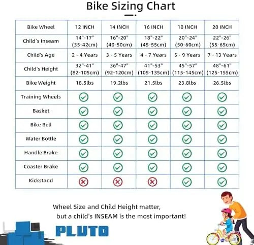 JOYSTAR Kids' Bicycles 12-20 Inch with Light-Up Training Wheels – Ages 3-12, Multiple Colors