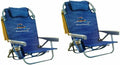 Tommy Bahama Backpack Beach Chairs (2-Pack)  Lightweight, Portable, and Adjustable Outdoor Seating in Blue