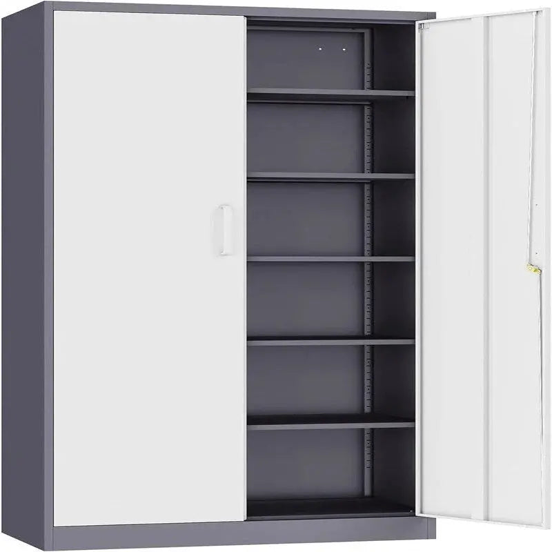 Heavy-Duty Metal Garage Storage Cabinet – Lockable, Freestanding Unit for Tools and Equipment Organization