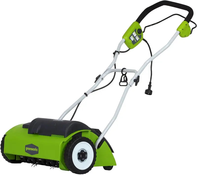 Greenworks 10 Amp 14  Corded Electric Dethatcher (Stainless Steel Tines)