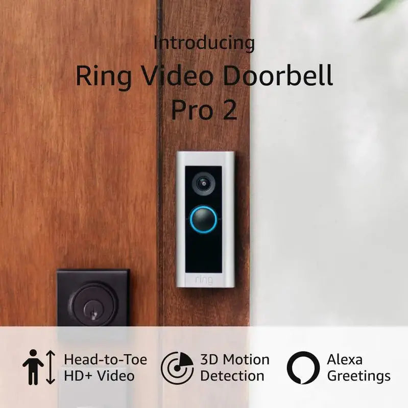 Nest Video Doorbell Pro 2 – HD Video, Advanced Motion Detection, and Weather-Resistant Design
