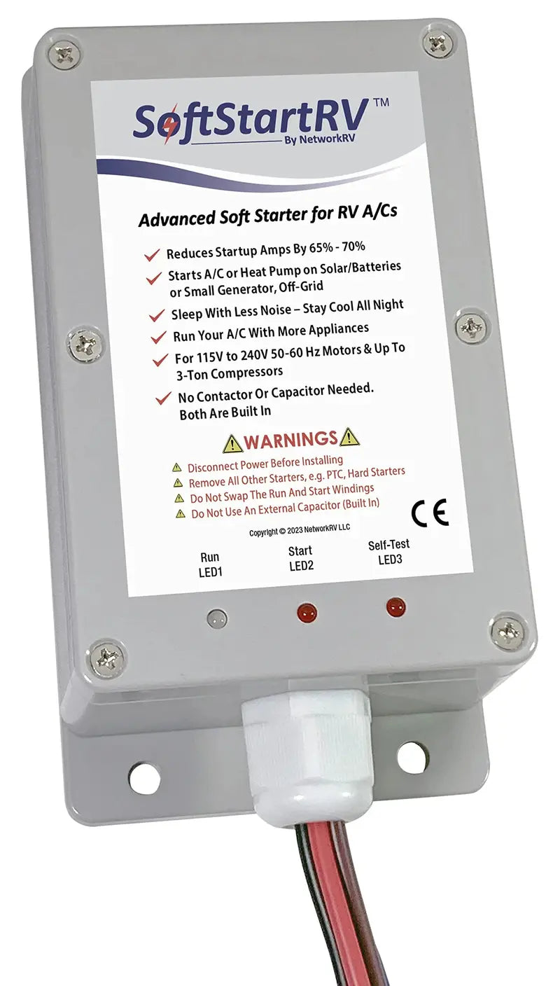 SoftStartRV RV AC Soft Start Kit  Reduces Startup Surge for 15K BTU Units