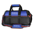 WORKPRO 16-Inch Heavy-Duty Wide-Mouth Tool Bag – Waterproof Molded Base & Adjustable Shoulder Strap