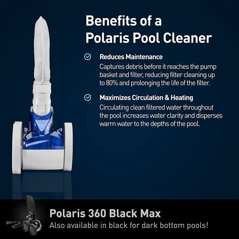 Polaris Vac-Sweep 360 Pressure-Side In-Ground Pool Cleaner – Triple-Jet Propulsion System