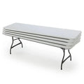 Lifetime Commercial-Grade 8-Foot Stacking Folding Table – Heavy-Duty Polyethylene Top