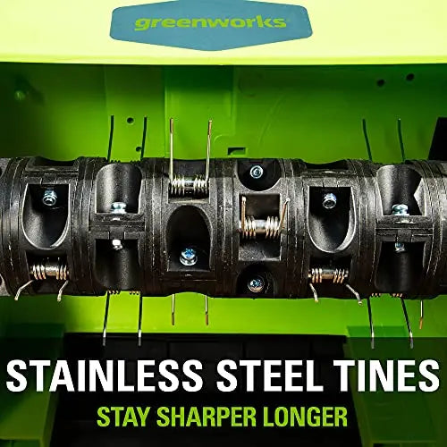 Greenworks 10 Amp 14  Corded Electric Dethatcher (Stainless Steel Tines)