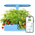 Sainlogic Smart Hydroponic Garden Kit | 12-Pod WiFi-Enabled Indoor Growing System with APP Control, 24W Full-Spectrum LED, Quiet Pump & Multi-Plant Compatibility