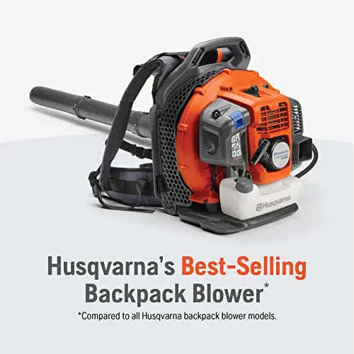 Husqvarna 150BT Backpack Leaf Blower Gas Powered, 51-cc 2.16-HP, 765-CFM, 270-MPH