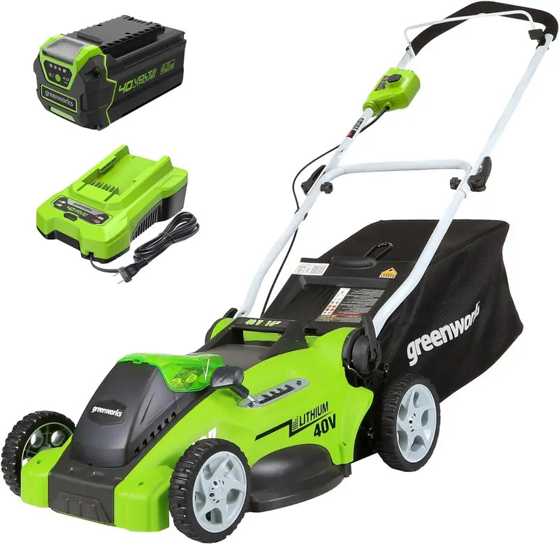 Greenworks 40V 21″ Self-Propelled Brushless Cordless Lawn Mower — 5.0Ah