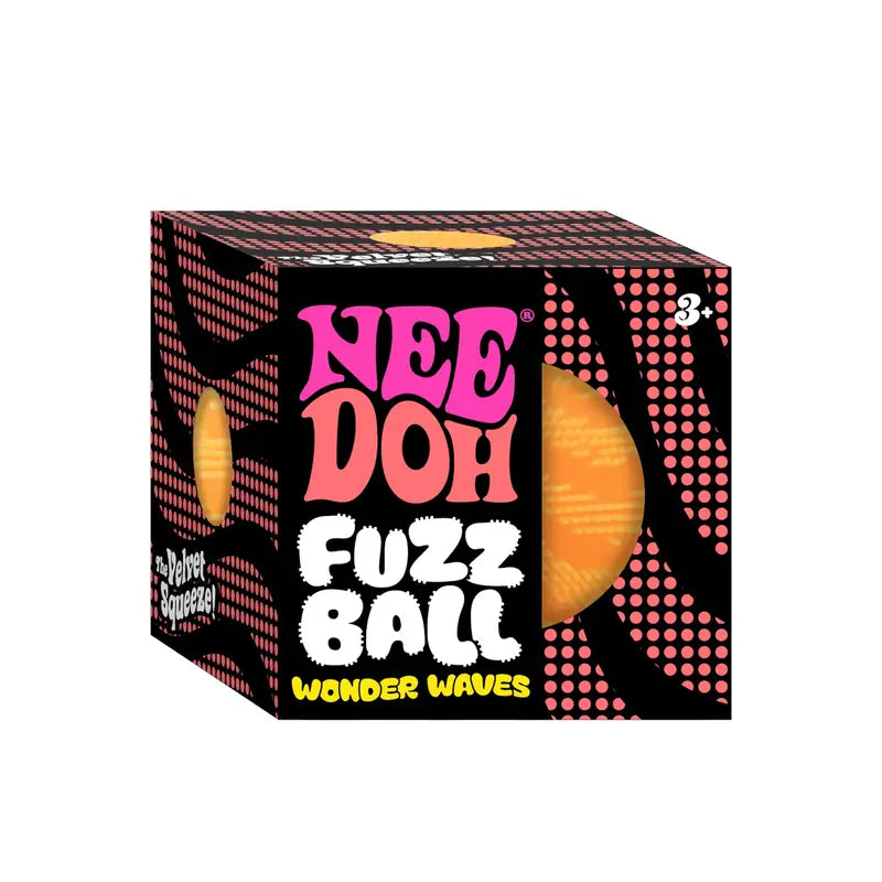 NeeDoh Fuzz Ball Wonder Waves – Textured Wave-Design Fuzzy Sensory Ball