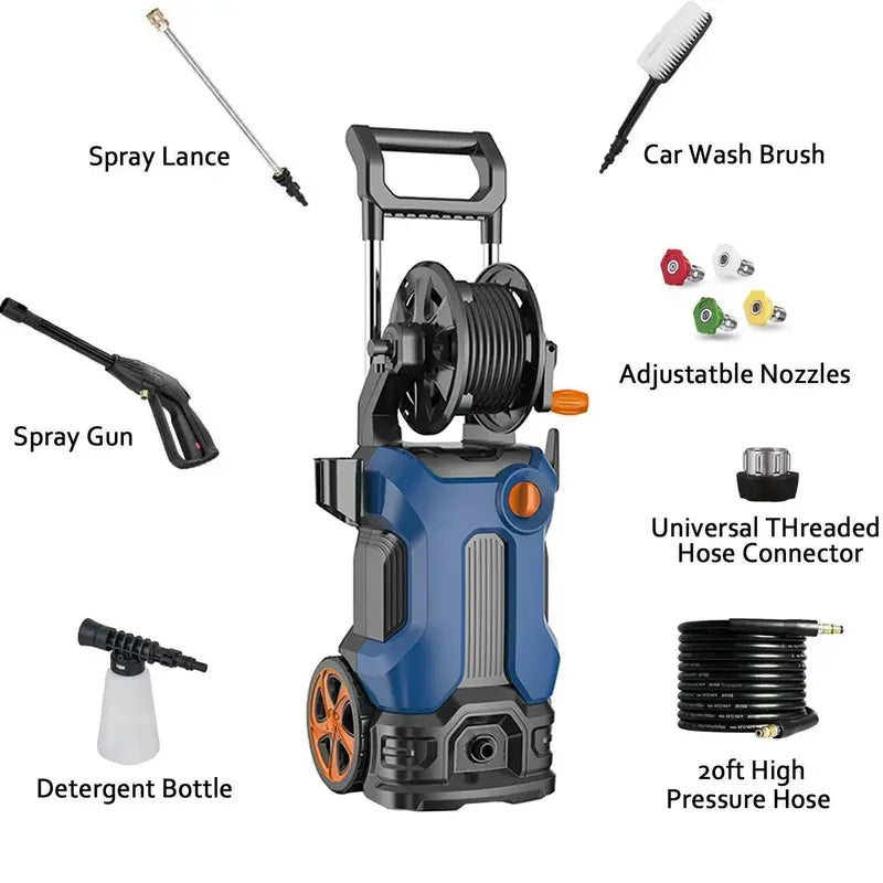 High-Performance Electric Pressure Washer – 3800 PSI / 2.8 GPM Cold Water Cleaning System
