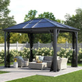 Wilmslow Aluminum Patio Gazebo – Rust-Resistant, Pop-Up Canopy Structure for Outdoor Living