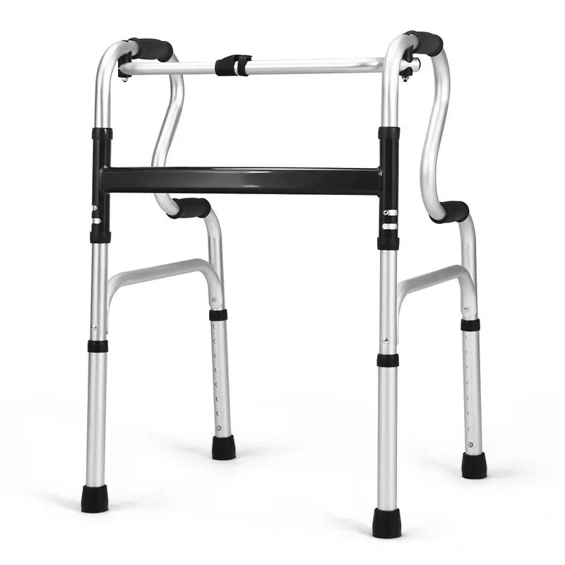 Heavy-Duty Folding Walker – FDA-Certified Support Frame with Toilet Armrests (400 LB Capacity)