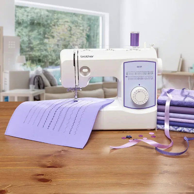 GX37 Sewing Machine with 37 Built-in Stitches and 6 Specialty Presser Feet