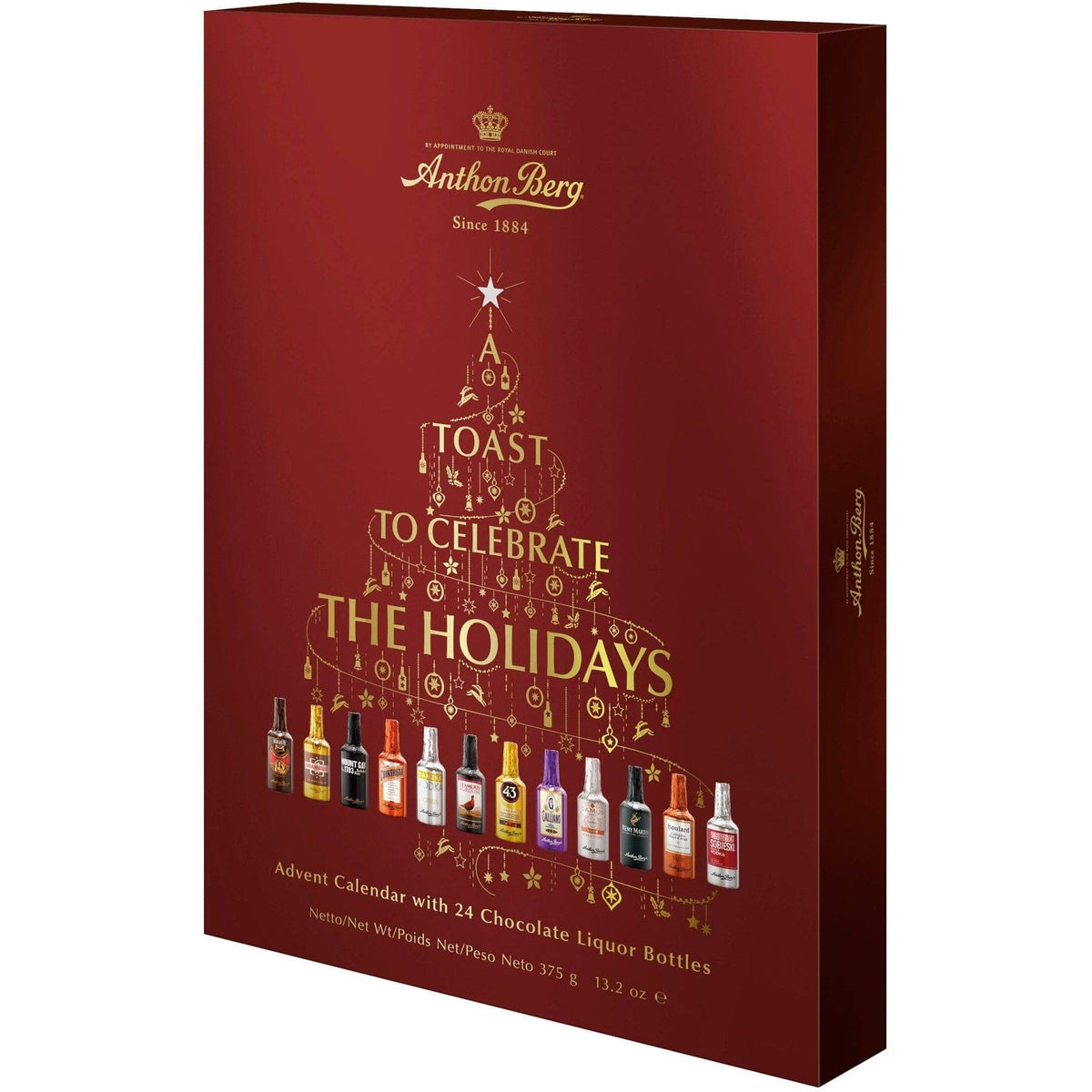 Anthon Berg Chocolate Liquor Bottles Advent Calendar (13.2 oz)