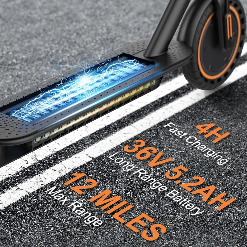 High-Performance Electric Scooter – 350W/500W Motor, 8.5″/10″ Solid Tires, 19–22 MPH Top Speed