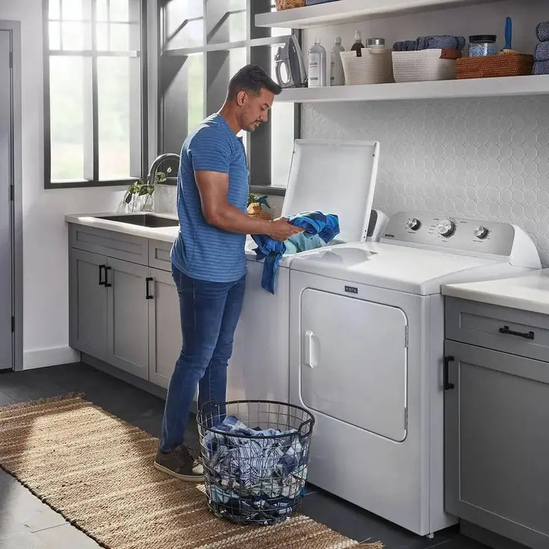 Maytag 7.0 Cu.Ft. Electric Dryer – Wrinkle Prevent Feature, White Finish, 2026 Model