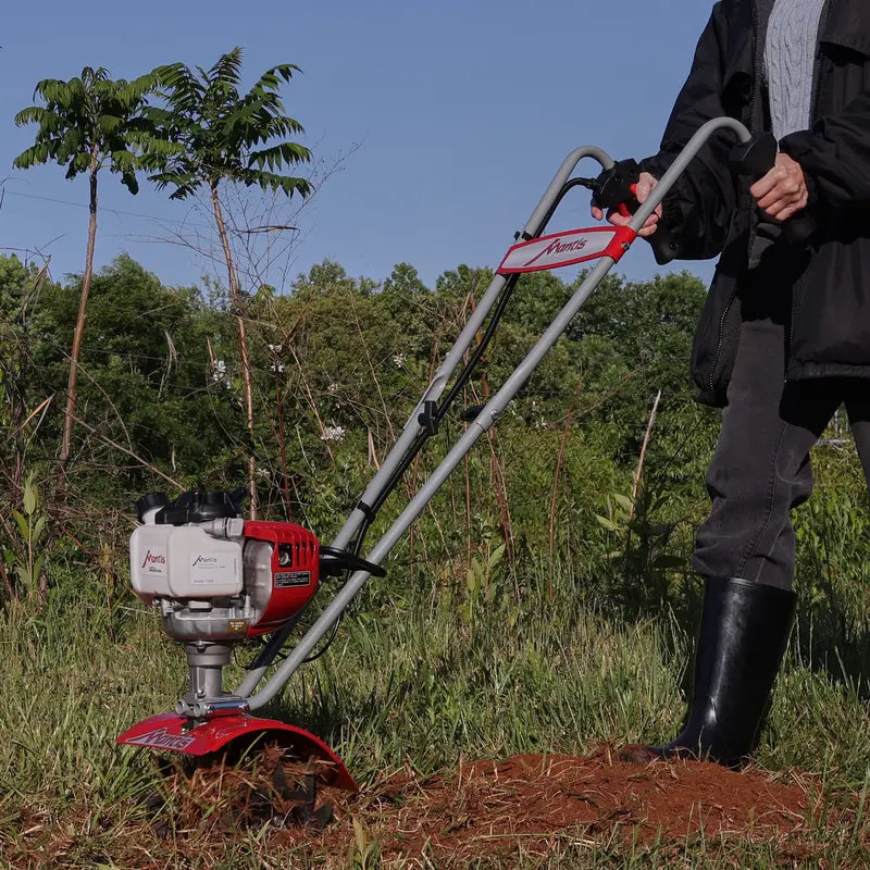 MANTIS 7268 25cc CARB-Compliant Mini Cultivator – 9-Inch Front-Tine Tiller