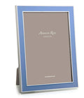 Addison Ross Periwinkle Blue Enamel Picture Frame 4 x 6 inch Silver-Plated FR1056