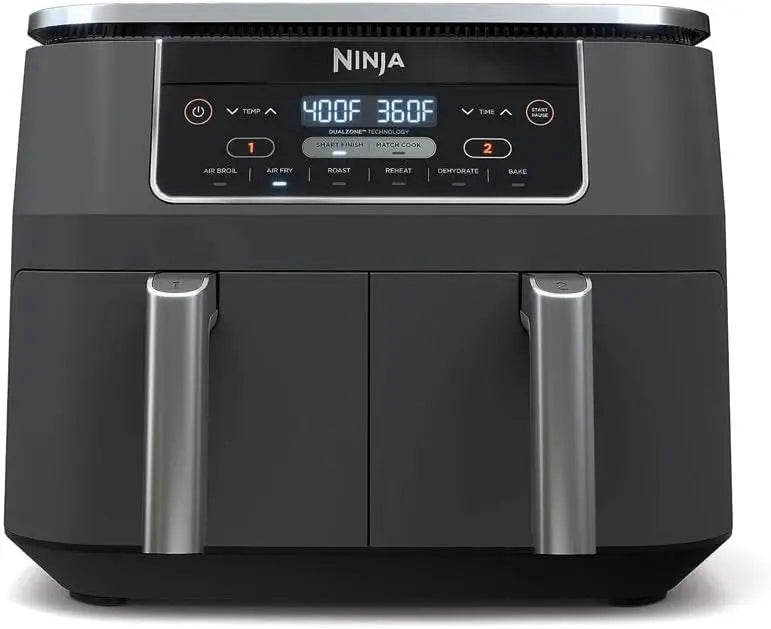 Ninja Foodi DualZone Smart XL Air Fryer – 10-Quart 6-in-1 with Two 5-Quart Baskets, Smart Cook Thermometer, and Match Cook