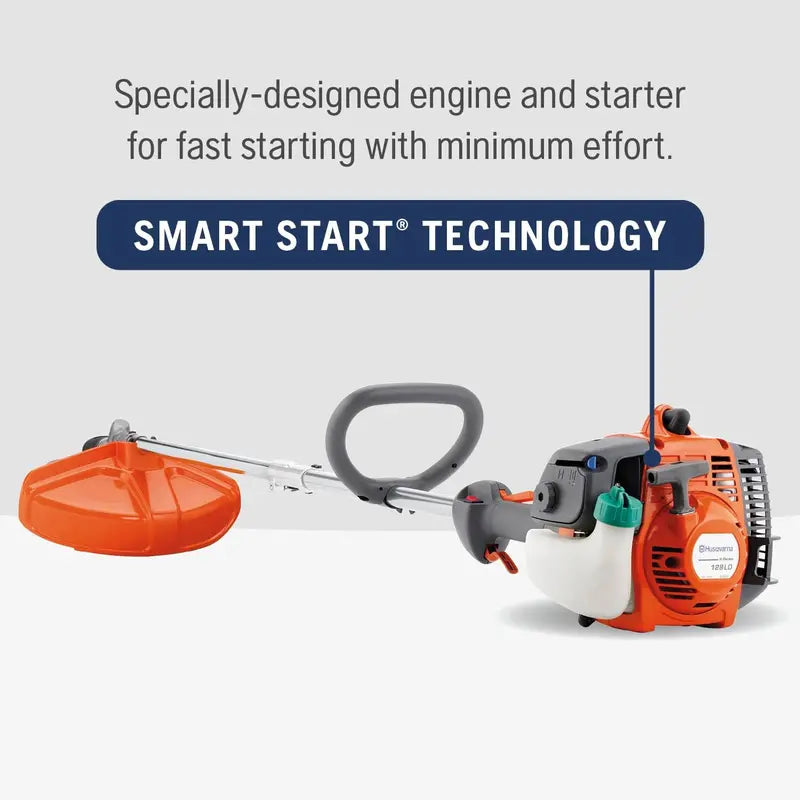 Husqvarna 128LD 28cc Gas String Trimmer, 17″ Tap N' Go, Orange/Grey